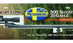 Mossberg 92010 Rifle Bore Barrel w/Cantilever Mount & 3-9X32 Scope, 20 Gauge, 24", 500