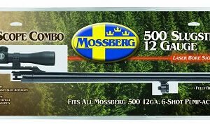 Mossberg 92156 Rifle Bore Barrel w/Cantilever Mount & 3-9X32 Scope, 12 Gauge, 24", 500